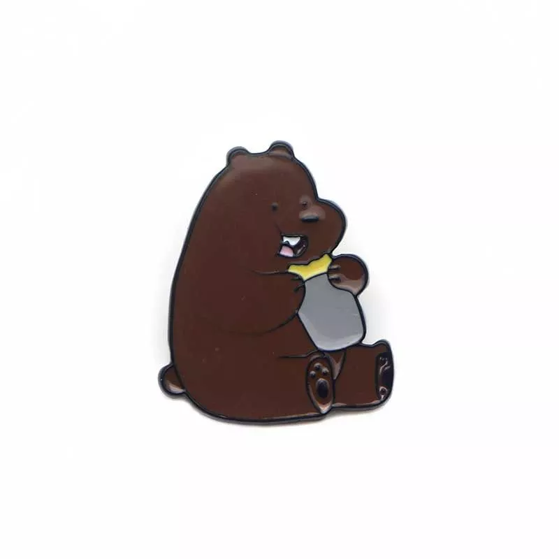 broche urso metal Touca Urso Marrom Grizz