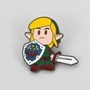 Broche Zelda a lenda do esmalte pino escudo guerreiro distintivo ação aventura jogo fã colecionável distintivo jóias