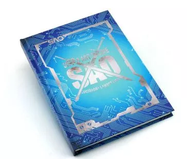Caderno Livro Diário Anime Sword Art Online SAO Kirigaya Kazuto Logo Azul