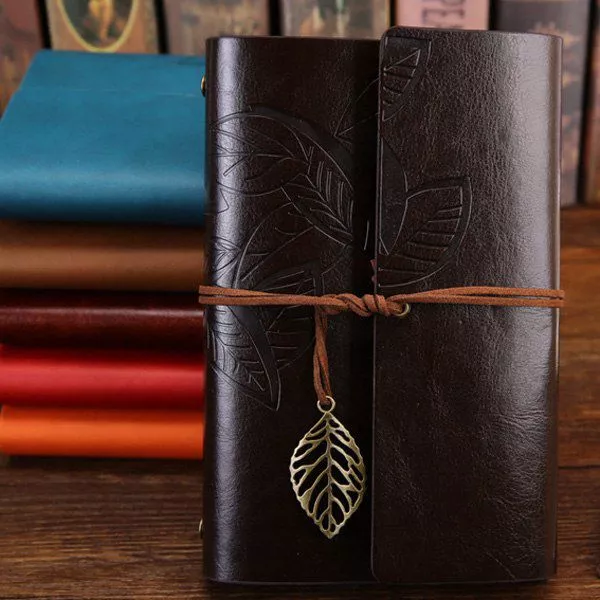 Caderno Livro Diário Folha Preto