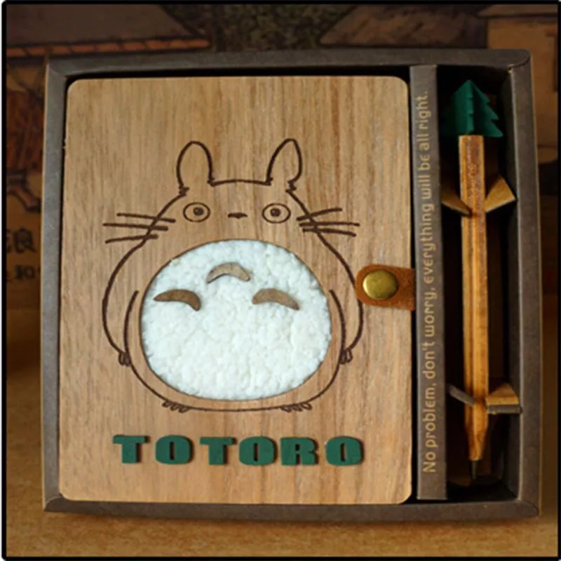 caderno livro diario studio ghibli meu vizinho totoro com caneta 02 Almofada Studio Ghibli Totoro #001