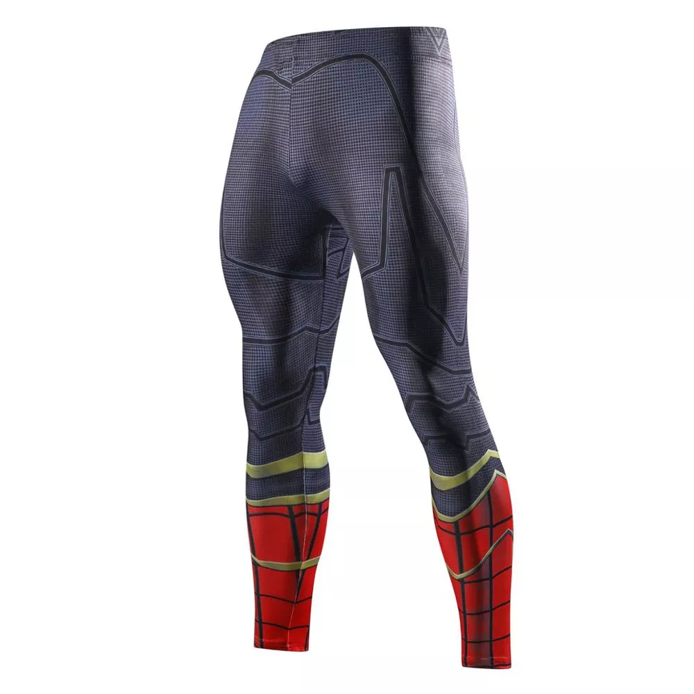 calca de compressao marvel uniforme cosplay homem aranha spider man Calça de Compressão Pantera Negra Marvel Avengers Vingadores
