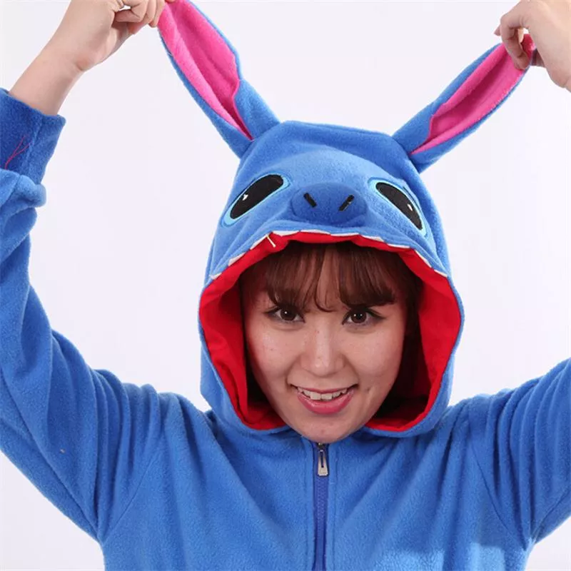 Camisa Manga Longa Lilo & Stitch Com Capuz