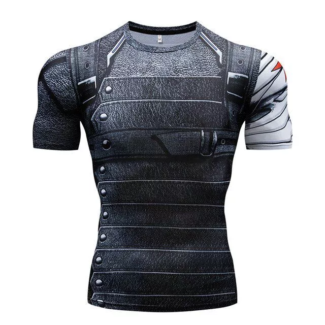 Camiseta 2019 Capitão America Marvel Buk Soldado Invernal
