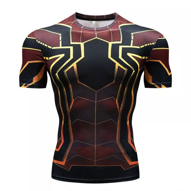 Camiseta 2019 Dark Homem Aranha De Ferro Marvel