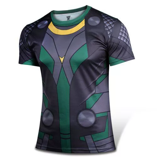 camiseta 2019 marvel ragnarok loki Blusa Manga Cosplay One Punch Man Oppai