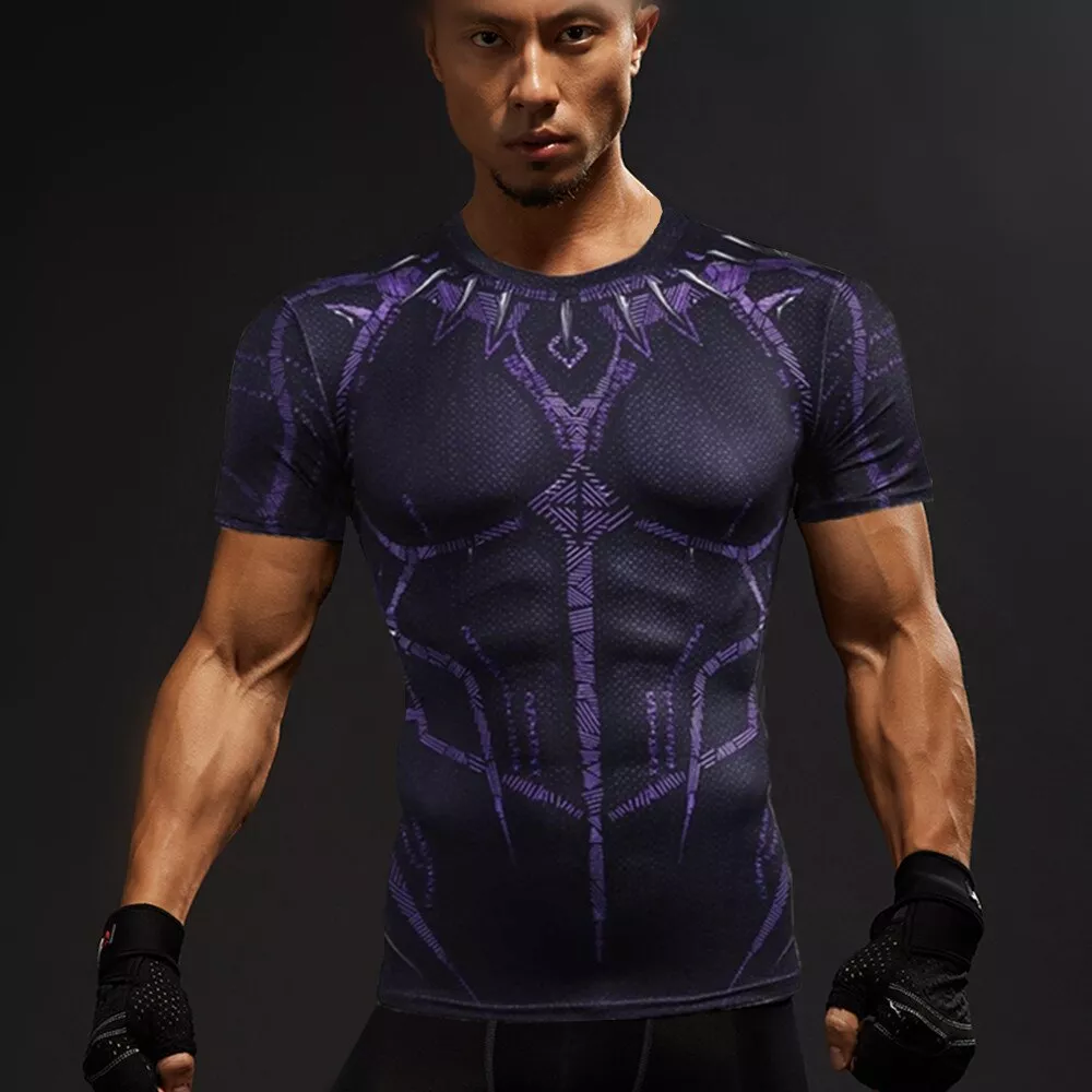 Camiseta 2019 Pantera Negra Neon Marvel Vingadores