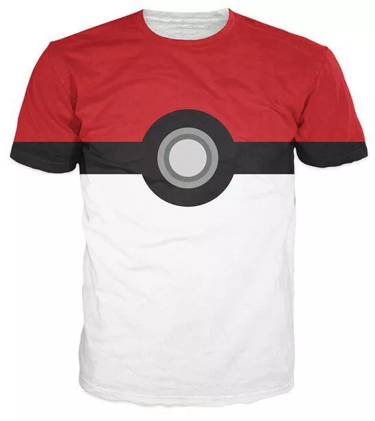 Camiseta Anime Pokemon Pokebola