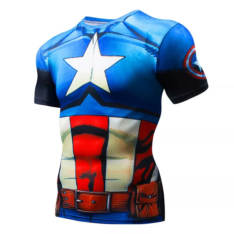 camiseta capitao america uniforme classico Colar Vingadores Marvel Capitão América Escudo Dourado