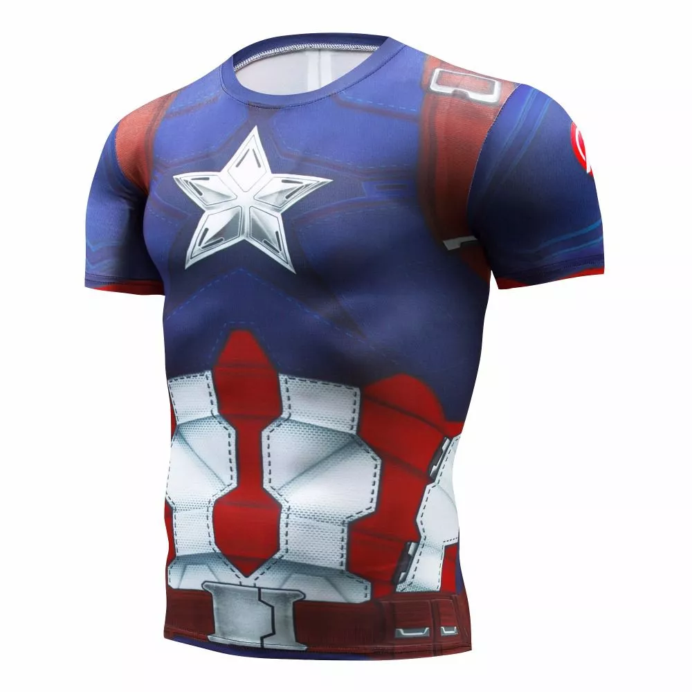 camiseta captain america capitao america 2 Camiseta Marvel Spider Man Homem-Aranha Game Uniforme PS4