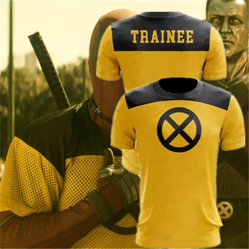 camiseta deadpool 2 impresso trainee cosplay t shirt super heroi amarelo magro Jaqueta Attack on Titan Shingeki no Kyojin Verão roupas femininas anime raposa impresso cruz fita feminina lolita meninas camiseta harajuku primavera preto saia superior hoodies