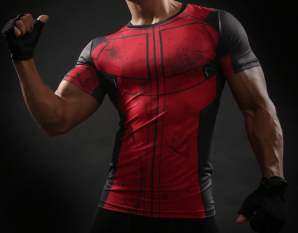 Camiseta Deadpool Uniforme 3D Marvel