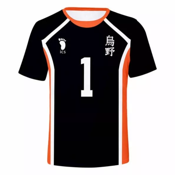 camiseta manga curta anime shoyo hinata haikyuu anime camisa cosplay t shirt top Camiseta Manga Curta Anime Shoyo Hinata Haikyuu Anime Camisa Cosplay T-shirt Top Kageyama camiseta Jerseys Uniforme Karasuno High School de Vôlei