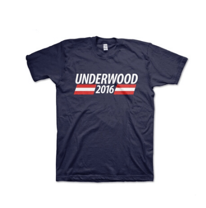 Camiseta Manga Curta House Of Cards UnderWood