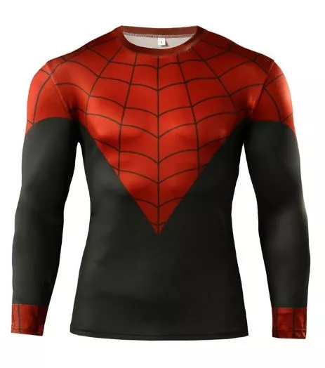 camiseta manga longa marvel homem aranha spider man Camiseta Manga Longa Marvel Spider-Man Homem-Aranha Estampa 3D