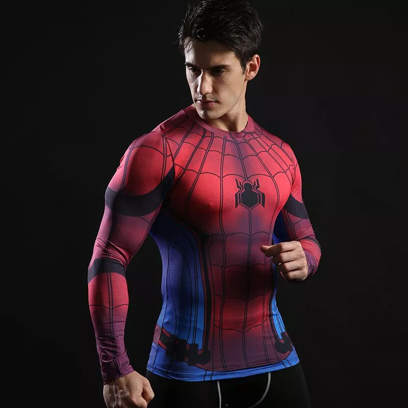 Camiseta Manga Longa Marvel Spider-Man Homem-Aranha Estampa 3D