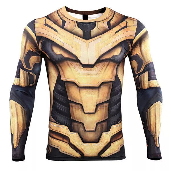Camiseta Manga Longa Marvel Vingadores Guerra Infinita Thanos