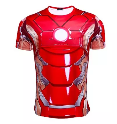 camiseta marvel avengers vingadores era de ultron homem de ferro Camiseta Manga Longa Capitão América Uniforme Marvel