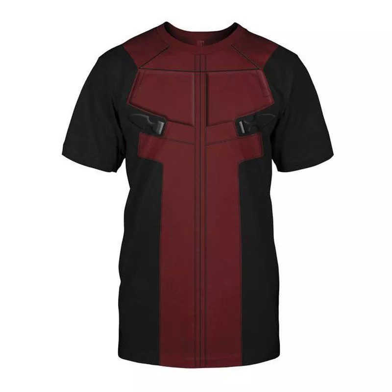 camiseta marvel cosplay uniforme deadpool 1 Action Figure Deadpool Marvel X-Men Vermelho 11cm