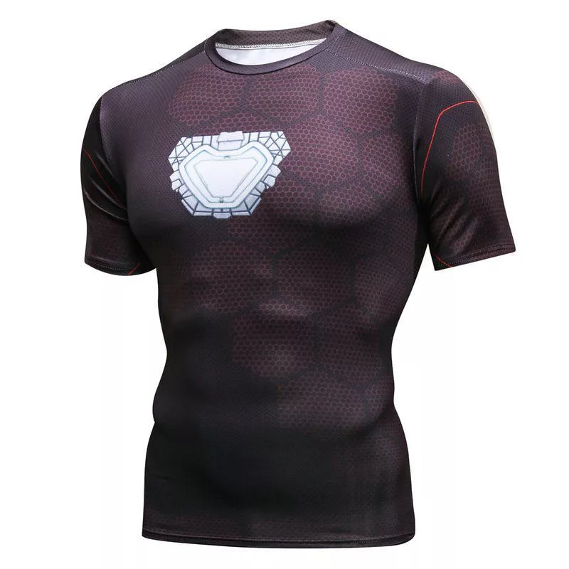 camiseta marvel cosplay uniforme iron man homem de ferro 1490 Camiseta Marvel Cosplay Homem de Ferro Tony Stark