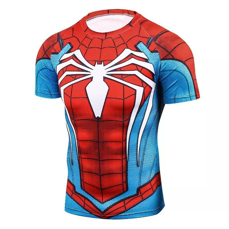 Camiseta Marvel Cosplay Uniforme Spider Man Homem Aranha #1542