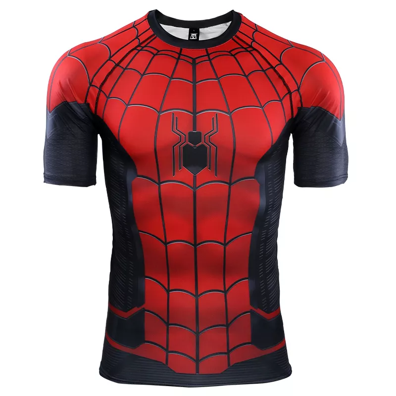 camiseta marvel cosplay uniforme spider man homem aranha 1982 Blusa Manga Cosplay One Punch Man Oppai