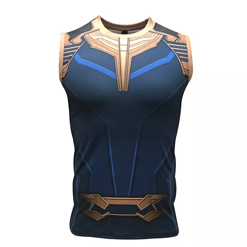 Camiseta Marvel Cosplay Uniforme Thanos Infinity War Vingadores Guerra Infinita