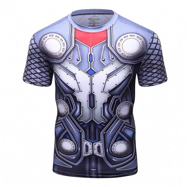 Camiseta Marvel Cosplay Uniforme Thor Ragnarok