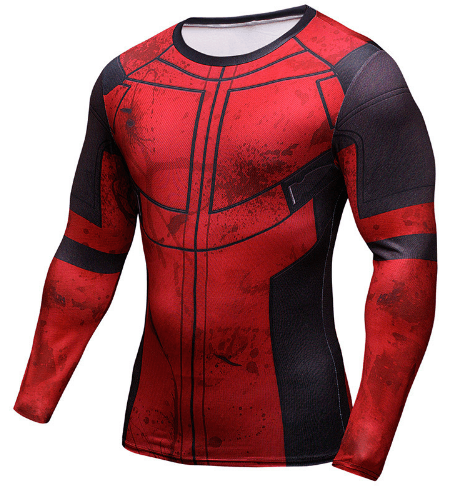 camiseta marvel deadpool manga longa Camiseta Marvel Spider Man Homem-Aranha Game Uniforme PS4