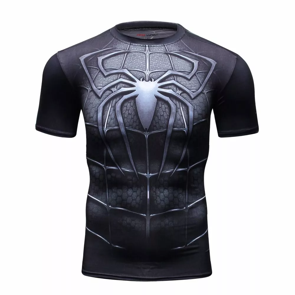 camiseta marvel spider man black estampa 3d Camiseta Manga Longa Marvel Spider-Man Homem-Aranha Estampa 3D