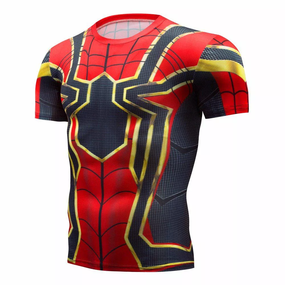camiseta marvel spider man homem aranha iron spider Camiseta Marvel Spider Man Homem-Aranha Game Uniforme PS4