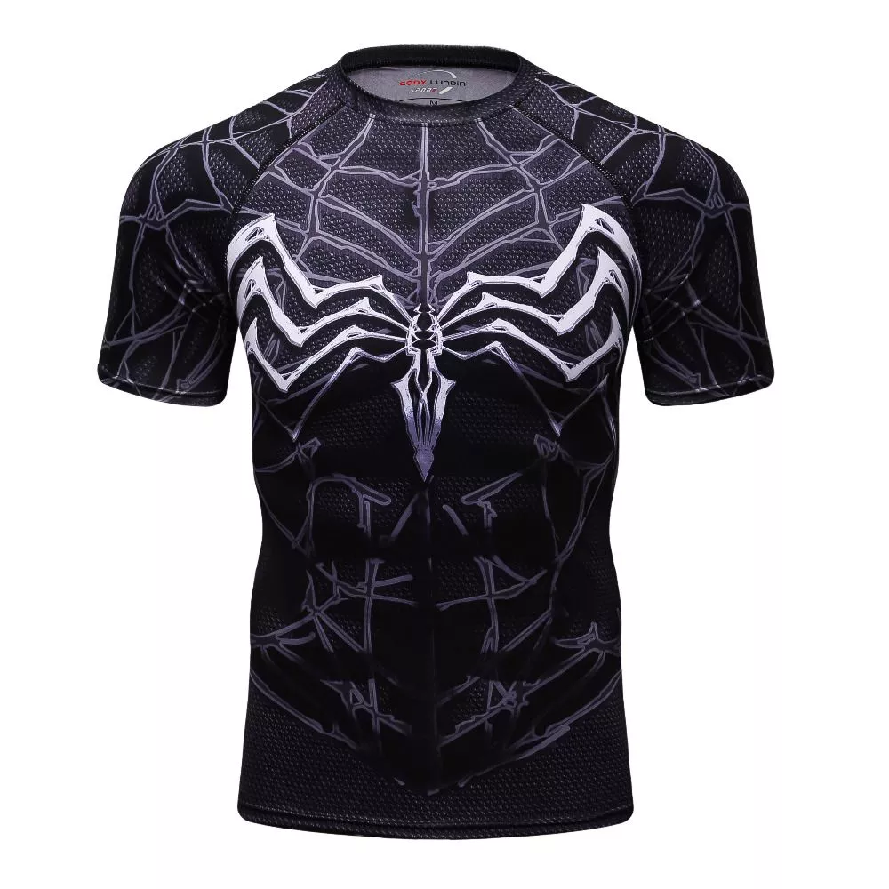 camiseta marvel venom versao 2 estampa 3d Camiseta Manga Longa Marvel Spider-Man Homem-Aranha Estampa 3D