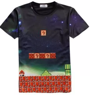 camiseta nintendo super mario world Vestido Star Trek Into Darkness Manga Longa