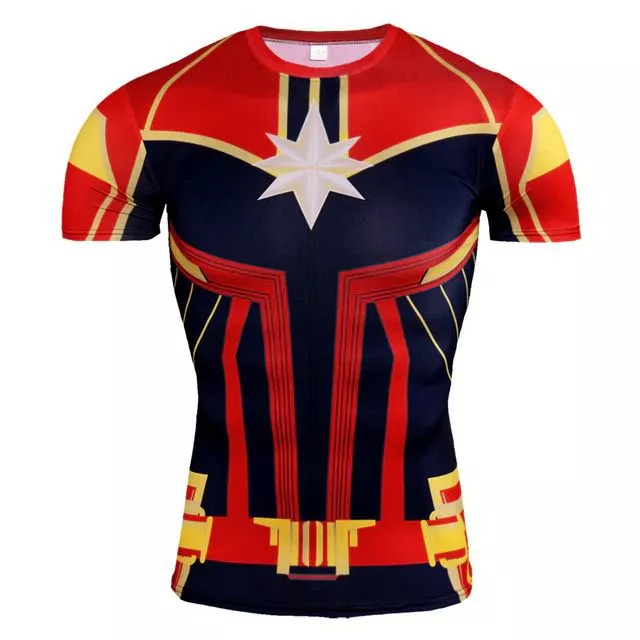 Camiseta Uniforme Capitã Marvel EndGame Ultimato