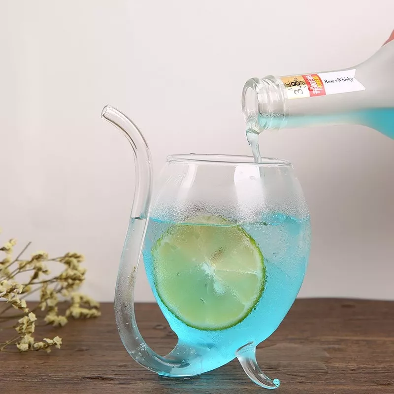Caneca 2 peças 300 ml casa e festa uso criativo palha caneca de vidro novidade copo de leite com palha bebida fria copo de suco caneca de vinho