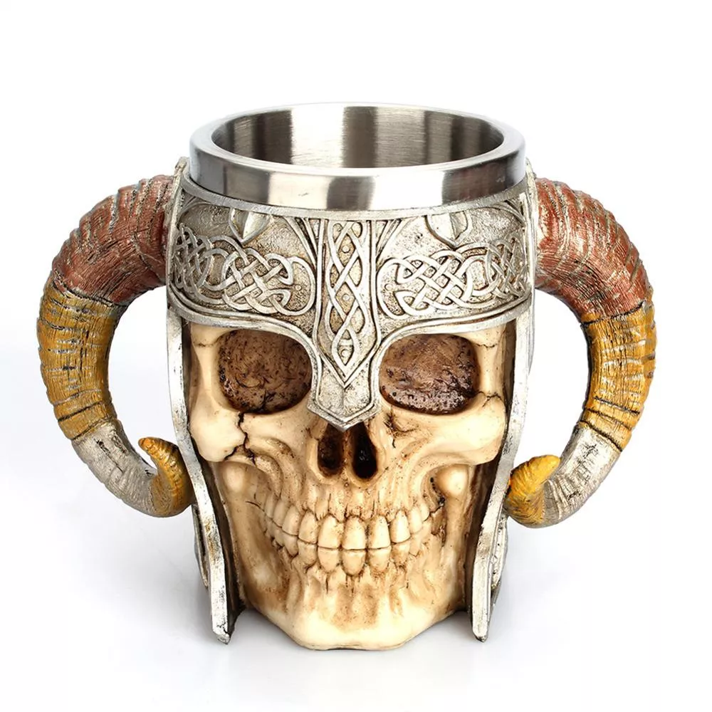 caneca cranio caneca de cerveja viking chifre canecas cafe aco inoxidavel viking Colar Anime Berserk símbolo colar o guerreiro louco da mitologia viking nórdico chaveiro pingente moda jóias