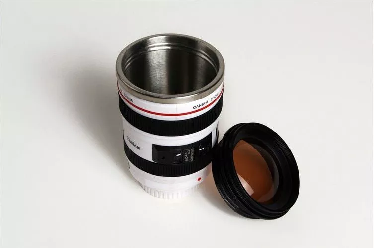 Caneca  Lente De Camera Branca #001