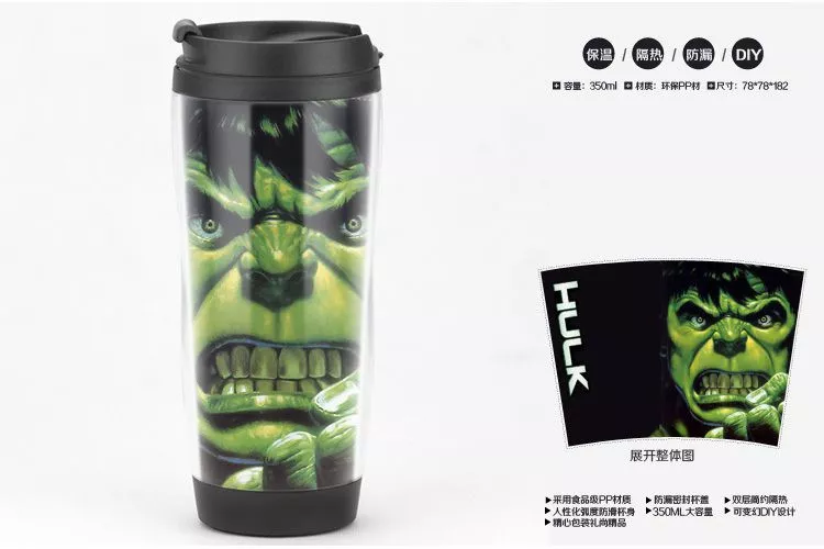 caneca marvel disney hulk 02 Nova caneca de café copo aquecedor para casa escritório leite chá água almofada de aquecimento 2 constante-temperaturas opcional auto-fora melhor ideia de presente