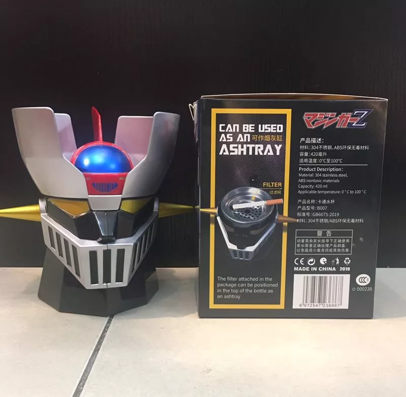 caneca mazinger z transformacao robo 420ml pc canecas de aco inoxidavel copo Garrafa 500ml garrafa térmica dupla parede de aço inoxidável frascos vácuo copo café chá leite caneca viagem garrafa térmica presentes thermocup