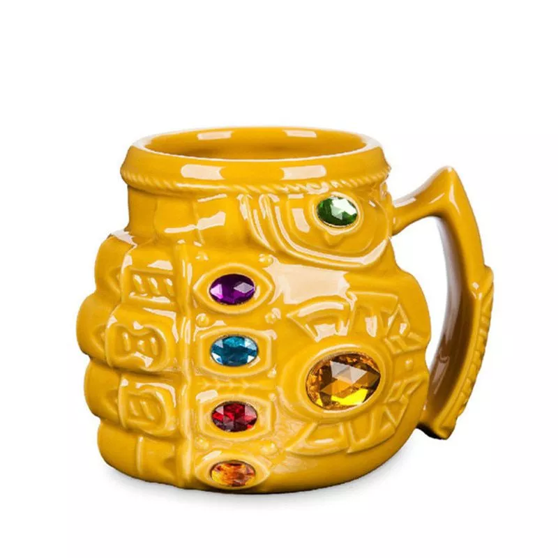 caneca thanos endgame ultimato infinity war guerra infinita marvel vingadores avengers Caneca 1pc novo punho confortável prata parede dupla aço inoxidável portátil caneca de café copo de chá tumbler para viagens 220ml 300ml 400ml