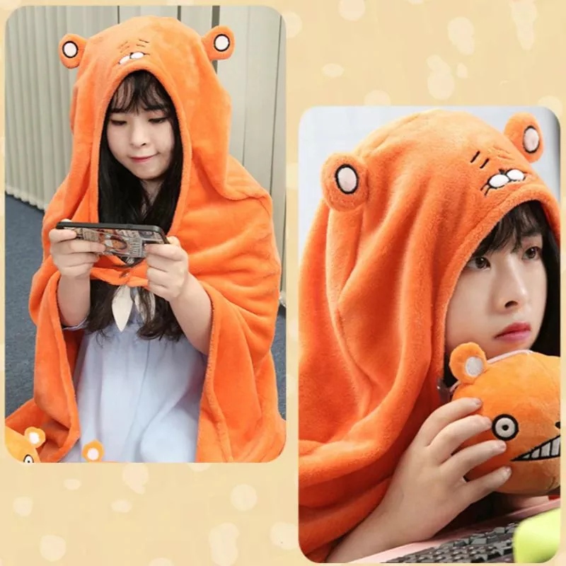 capa himoutoumaru chan anime urso laranja manto laranja Boné boina anime himouto umaru chan doma umaru chapéu de cosplay umr elegante masculino e feminino vermelho dos desenhos animados dome hat