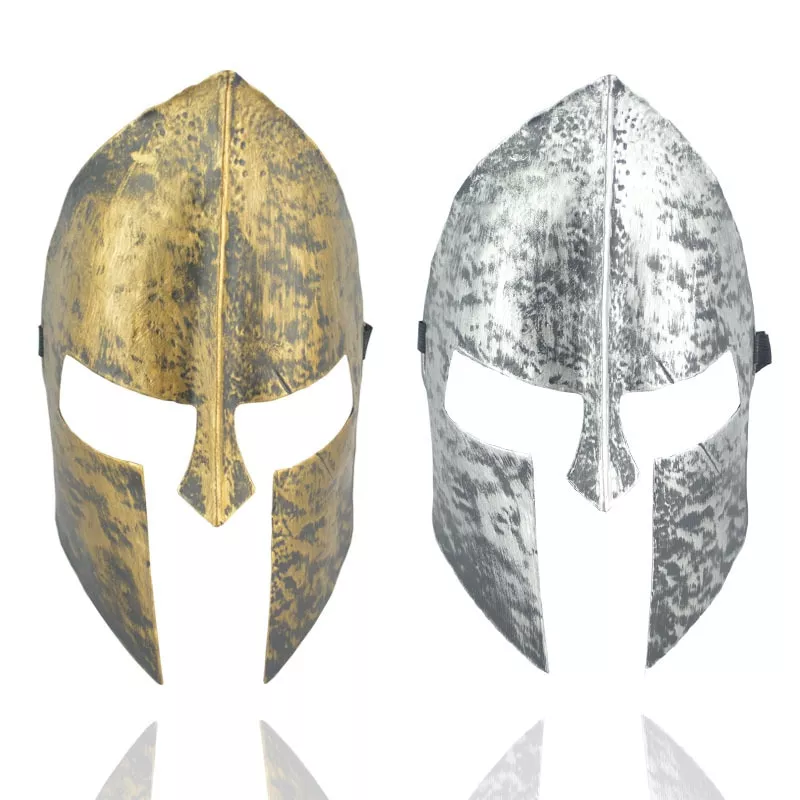 Capacete Festa de halloween spartan tema guerreiro espartano capacete máscara decoração adulto cosplay masquerade bola máscara antiga esporte bandana