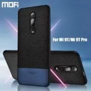 Capinha capa case telefone Para xiaomi mi 9t caso capa de pano tecido mofi original mi9t pro capa dura protetora silicone à prova de choque volta caso