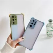 Capinha celular case Anti queda caso do telefone na para xiaomi poco f2 x2 m2 pro caso redmi 9 9a 9c 8 8a nota 7 8 9 à prova de choque transparente capa de silicone