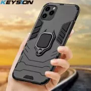 Capinha celular case Keysion caso armadura à prova de choque para iphone 11 pro 11 pro max telefone volta capa para apple iphone 11 se 2020 xs max 5 6s 7 8 plus xr