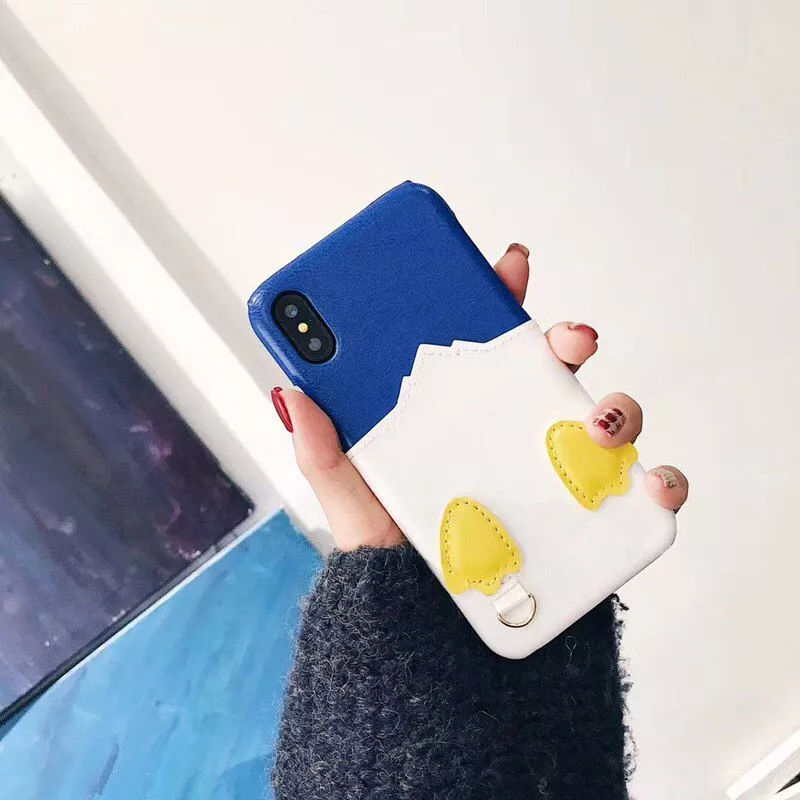 capinha p celular pato donald porta cartoes case capa smartphone iphone Carteira linda feminina com desenhos, carteira curta de couro para mulheres, niqueleira e porta-cartões 2020