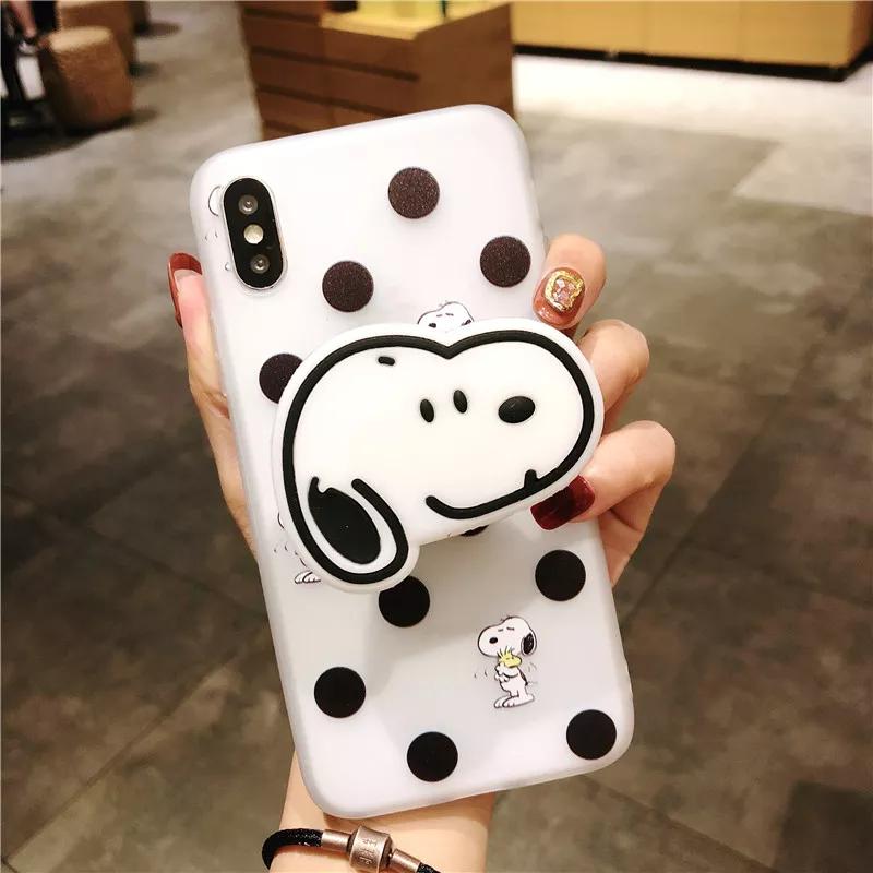 capinha p celular snoopy dog pintas suporte case capa smartphone iphone Capinha p/ Celular Pantera Cor-de-Rosa Minimalístico Case Capa Smartphone iPhone