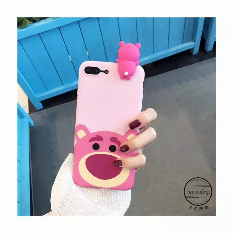 capinha p celular toy story 3 urso minimalistico case capa smartphone iphone Colar oco urso charme colar para as mulheres moda charme colares atacado