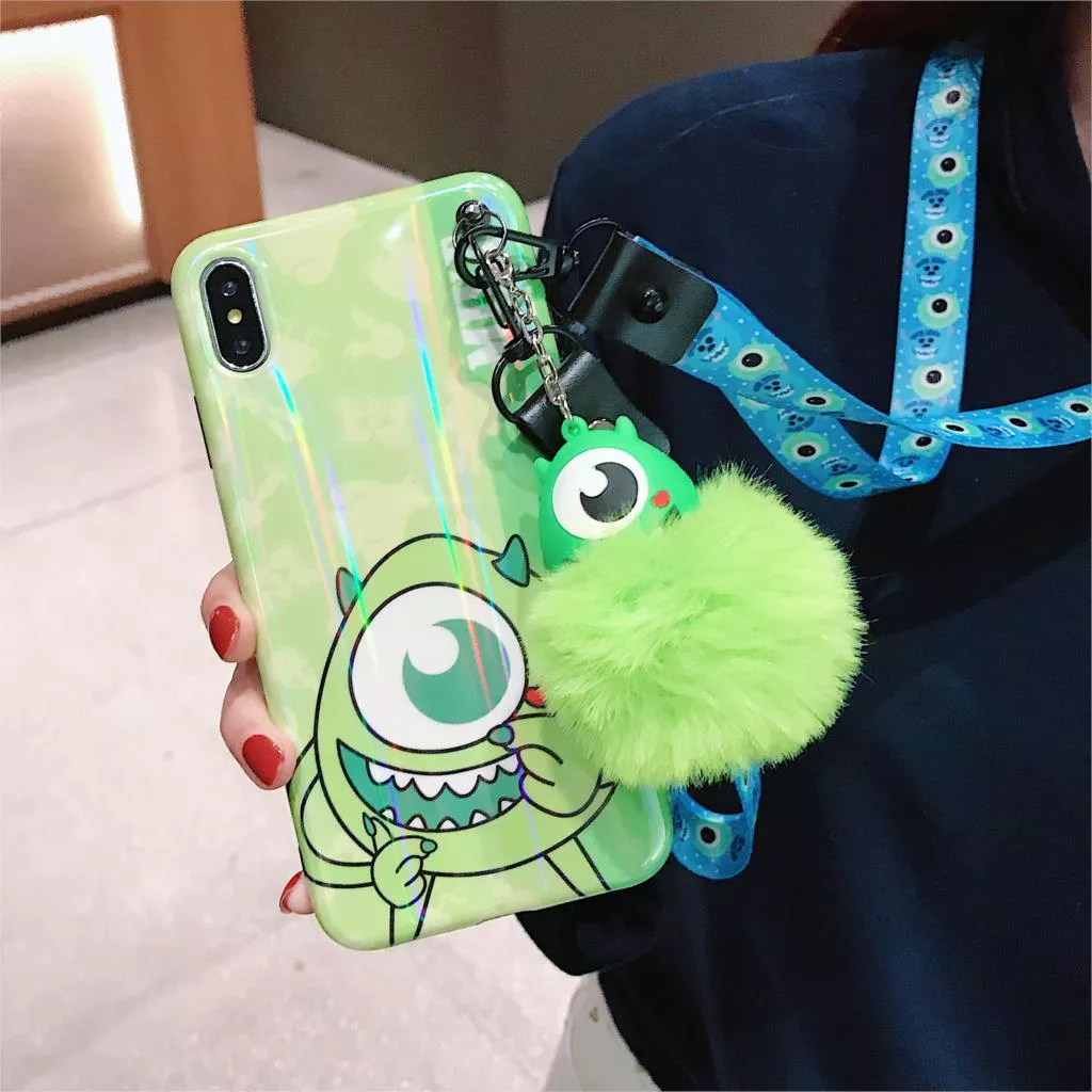 capinha p celular universidade monstros mike pom pom case capa smartphone iphone Série de Inside Out é anunciada para o Disney+.