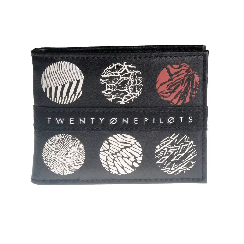 Carteira 21 Pilots carteira bi-fold masculino carteiras bolsa